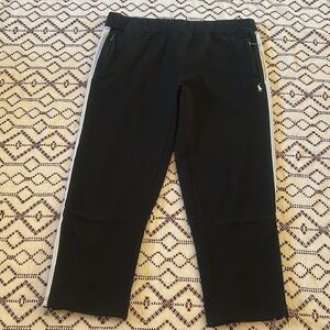 Vintage Polo Ralph Lauren Black White Stripe Sweatpants Sz xxl